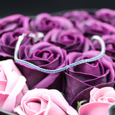 Bratara Argint 925-tenis pietre albastre